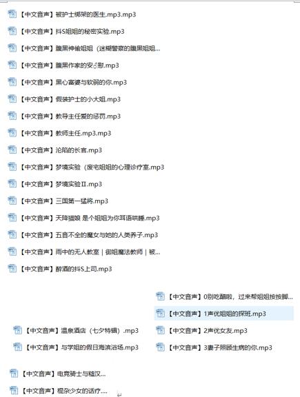 阿稀稀大魔王ASMR私人订制音频24首合集[24V+1.13G]