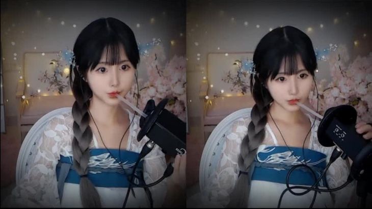 [助眠]夏茉小姐姐 吸管专场 感觉到脑浆被吸出来了吗