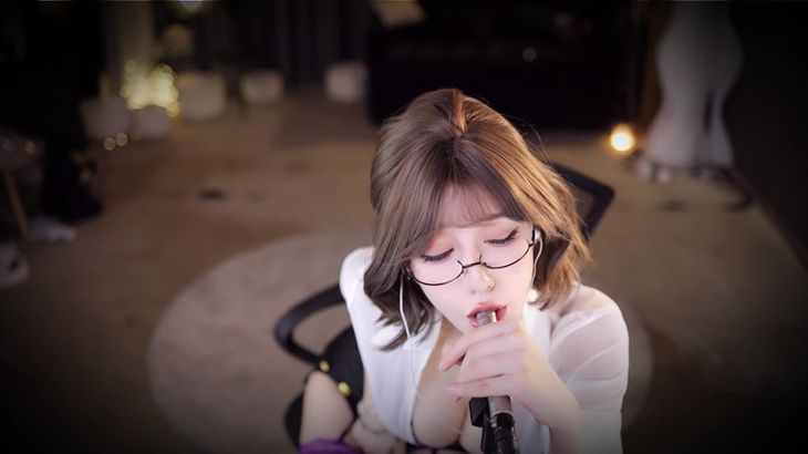 [张爱玲ASMR]粉丝祭系列之爆衣小秘书湿身诱惑