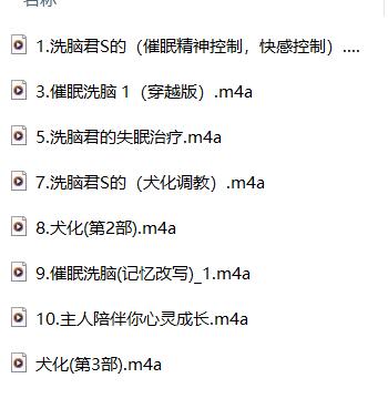 洗脑君S ASMR中文音声催眠哄睡8部合集｜磁性少年音+沉浸颅内按摩【中文音声/MP3/8V】