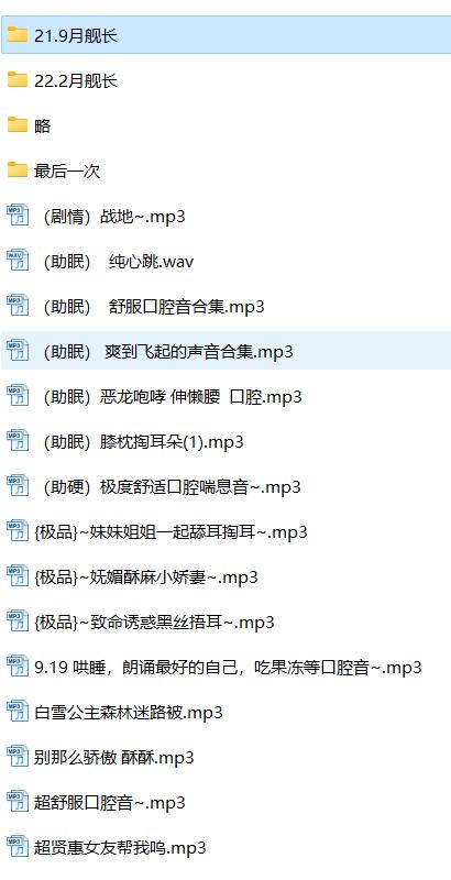 B站蜜诱苏打水ASMR舰长全集 1.94GB [1.94GB]