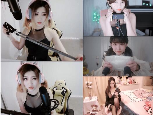 斗鱼绫乃私人定制ASMR视频4部合集：耳畔轻语女王200+触发音全收录 [4V/12.6G]